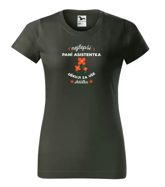 Dámské tričko Nejlepší paní asistentka