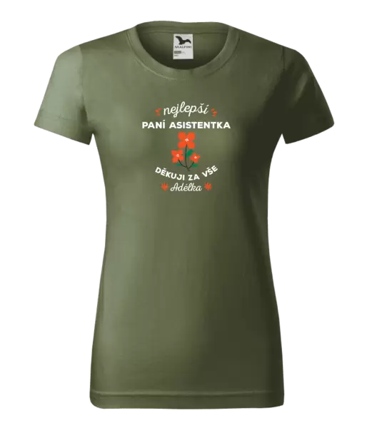 Dámské tričko Nejlepší paní asistentka