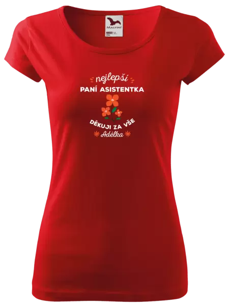 Dámské tričko Nejlepší paní asistentka