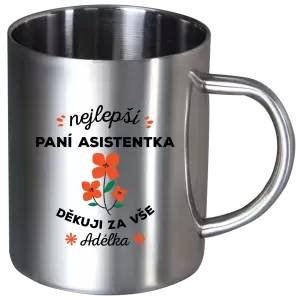 Nerezový hrnek Nejlepší paní asistentka