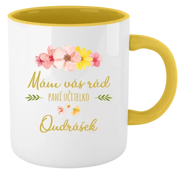 Hrnek Mám vás rád, paní učitelko - jméno