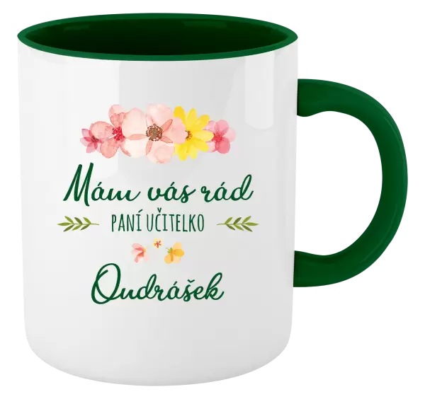 Hrnek Mám vás rád, paní učitelko - jméno