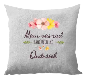 Polštář Mám vás rád, paní učitelko - jméno