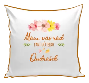 Polštář Mám vás rád, paní učitelko - jméno
