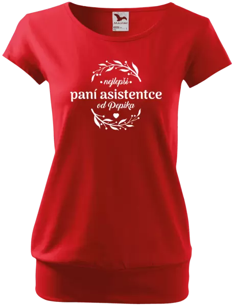 Dámské tričko Nejlepší paní asistentce od Jméno