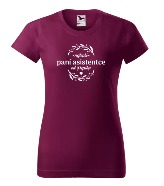 Dámské tričko Nejlepší paní asistentce od Jméno