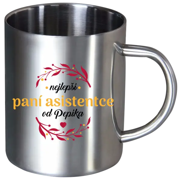 Nerezový hrnek Nejlepší paní asistentce od Jméno