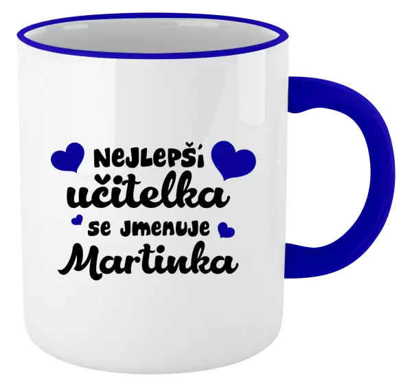 Hrnek Nejlepší učitelka se jmenuje - Jméno