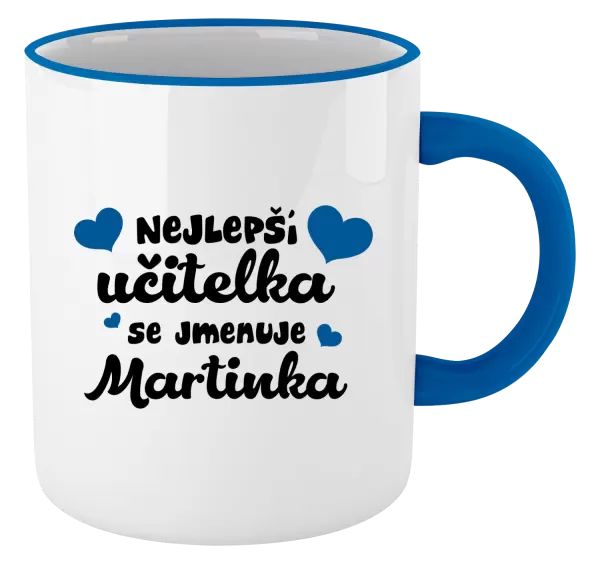 Hrnek Nejlepší učitelka se jmenuje - Jméno