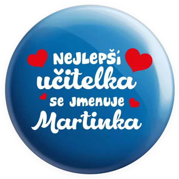 Placka Nejlepší učitelka se jmenuje - Jméno