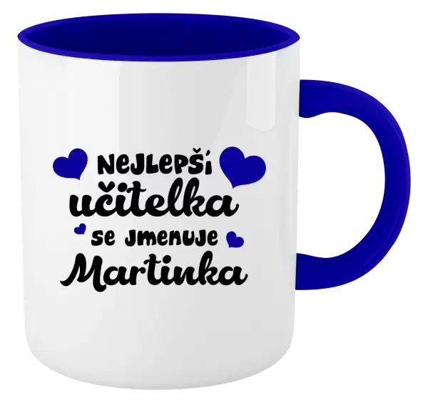 Hrnek Nejlepší učitelka se jmenuje - Jméno