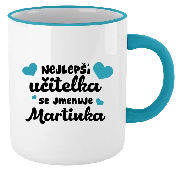 Hrnek Nejlepší učitelka se jmenuje - Jméno