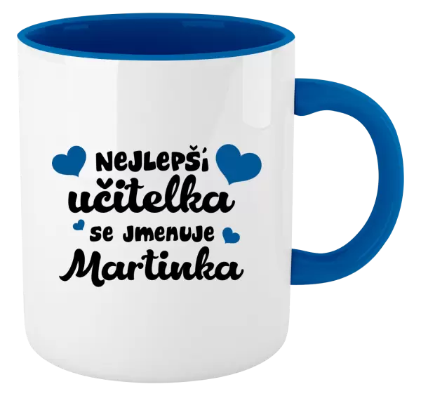 Hrnek Nejlepší učitelka se jmenuje - Jméno