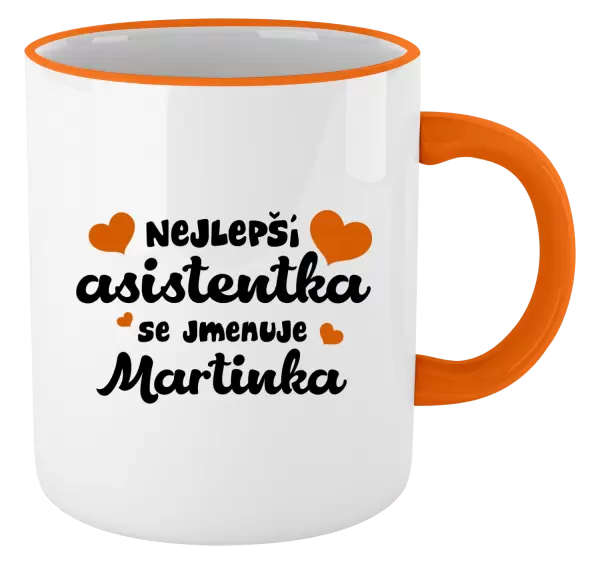 Hrnek Nejlepší asistentka se jmenuje - Jméno