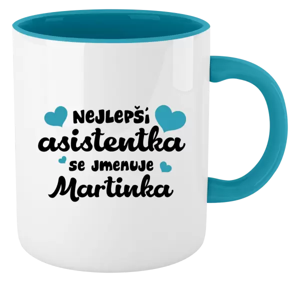 Hrnek Nejlepší asistentka se jmenuje - Jméno