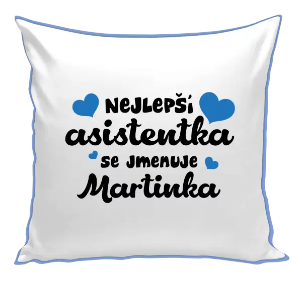 Polštář Nejlepší asistentka se jmenuje - Jméno
