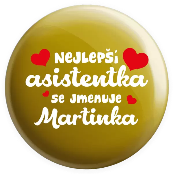 Placka Nejlepší asistentka se jmenuje - Jméno
