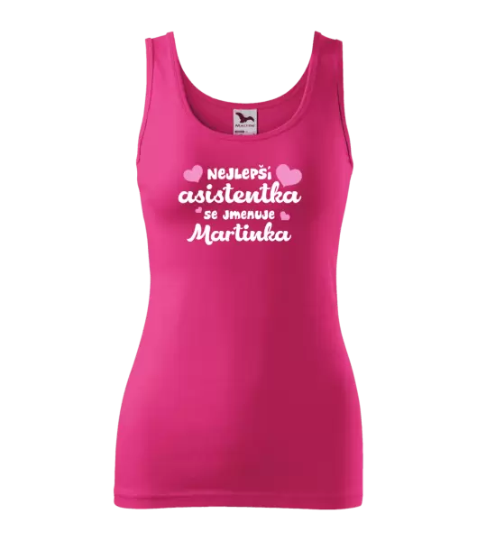 Dámské tílko Nejlepší asistentka se jmenuje - Jméno