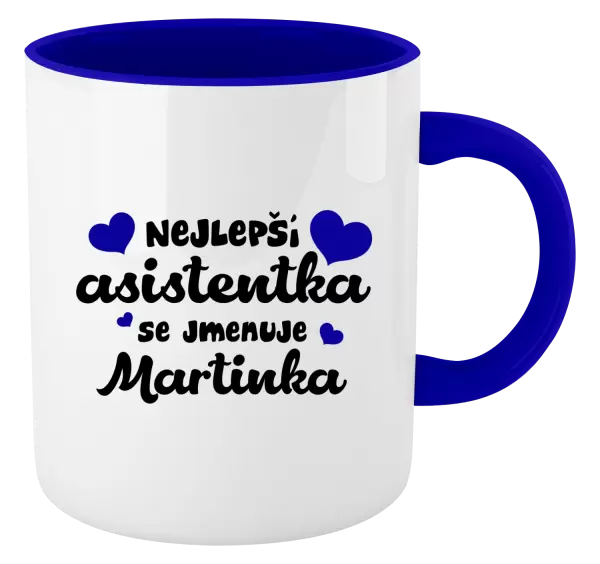 Hrnek Nejlepší asistentka se jmenuje - Jméno