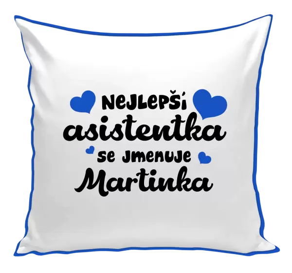 Polštář Nejlepší asistentka se jmenuje - Jméno