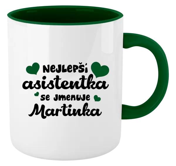 Hrnek Nejlepší asistentka se jmenuje - Jméno