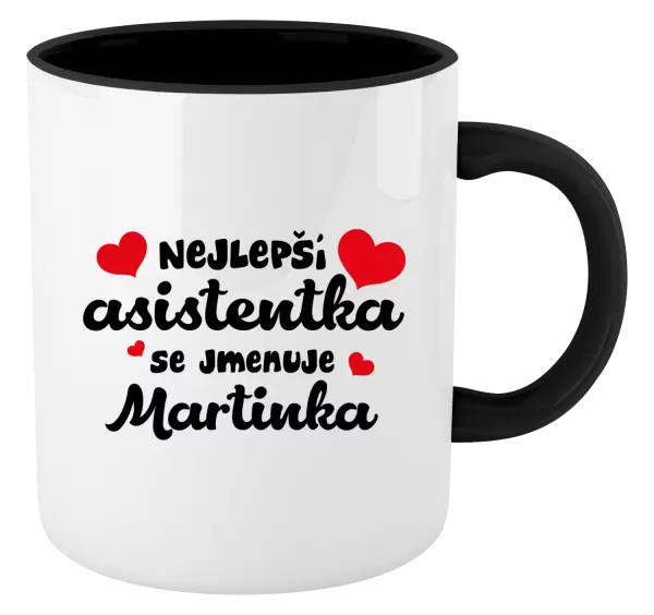 Hrnek Nejlepší asistentka se jmenuje - Jméno