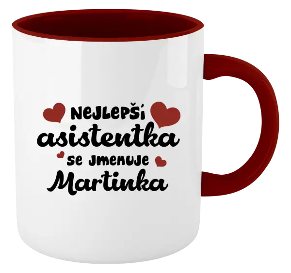 Hrnek Nejlepší asistentka se jmenuje - Jméno