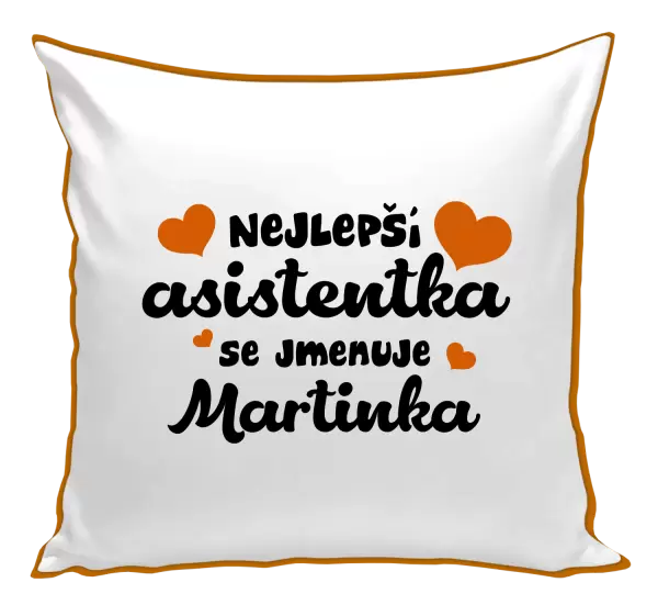 Polštář Nejlepší asistentka se jmenuje - Jméno