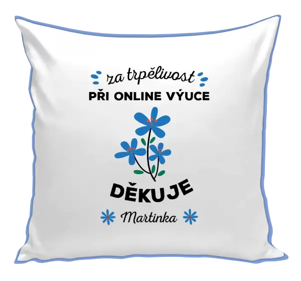 Polštář Za trpělivost při online výuce