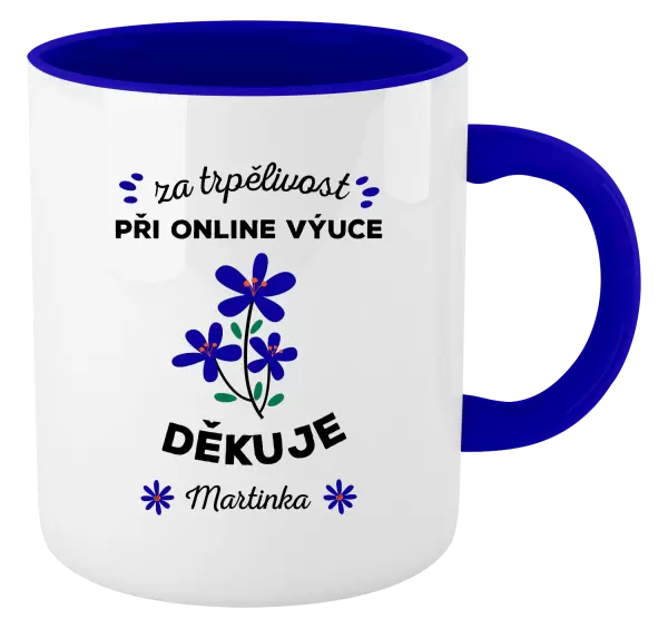 Hrnek Za trpělivost při online výuce 