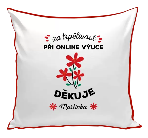 Polštář Za trpělivost při online výuce
