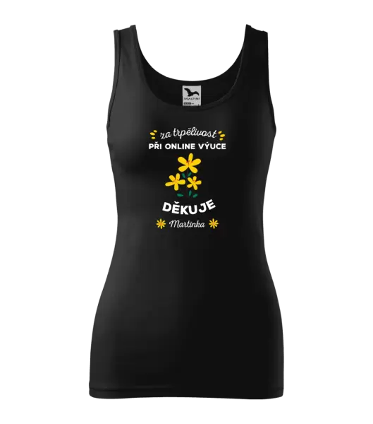 Dámské tílko Za trpělivost při online výuce