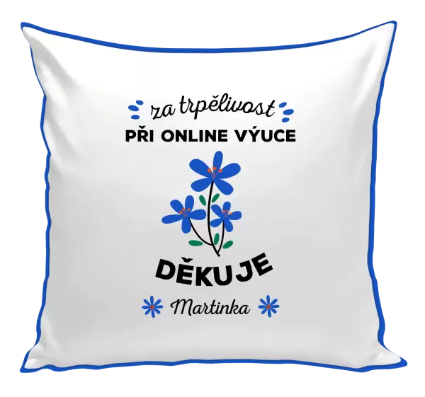 Polštář Za trpělivost při online výuce