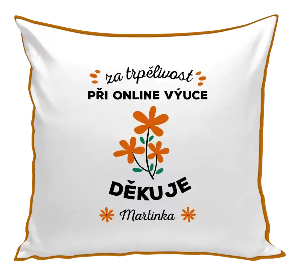 Polštář Za trpělivost při online výuce