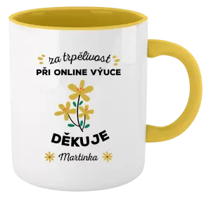 Hrnek Za trpělivost při online výuce 