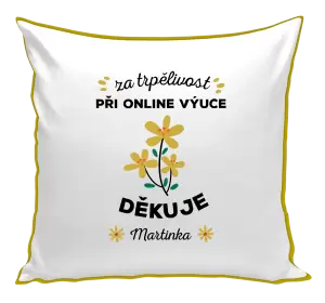 Polštář Za trpělivost při online výuce 