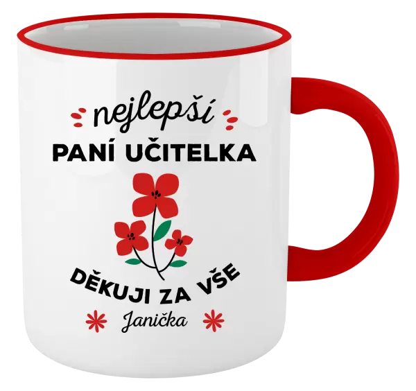 Hrnek Nejlepší paní učitelka - Jméno