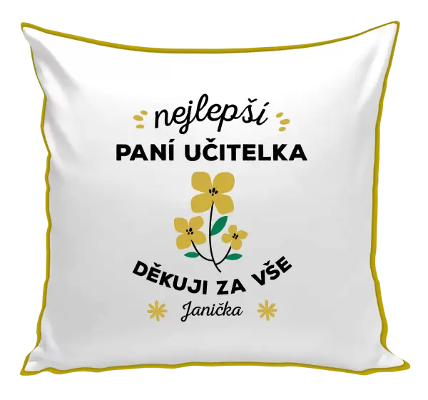 Polštář Nejlepší paní učitelka - Jméno