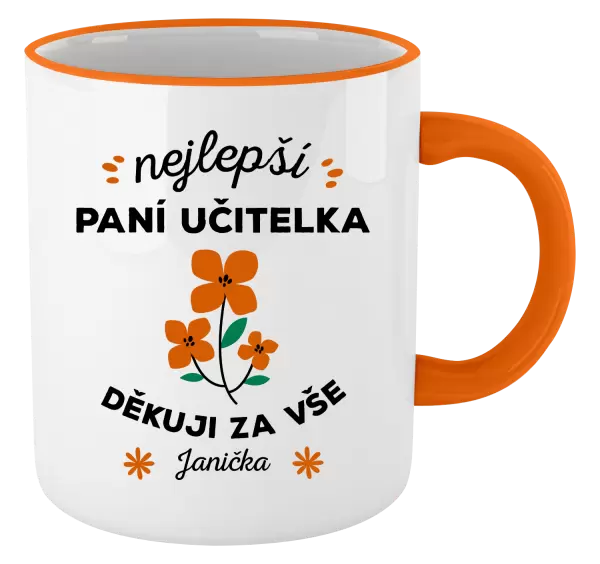 Hrnek Nejlepší paní učitelka - Jméno