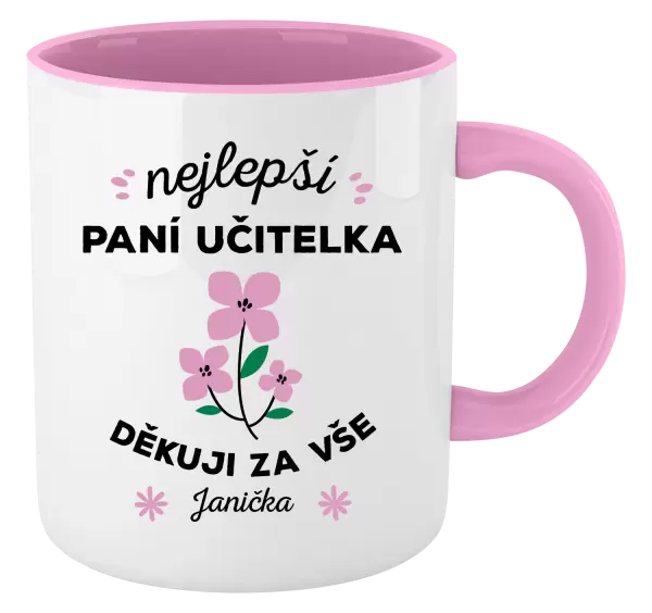 Hrnek Nejlepší paní učitelka - Jméno