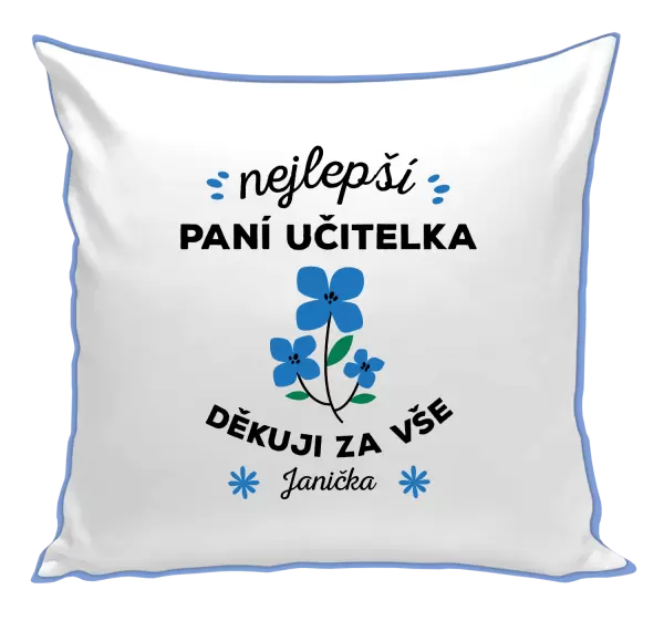 Polštář Nejlepší paní učitelka - Jméno