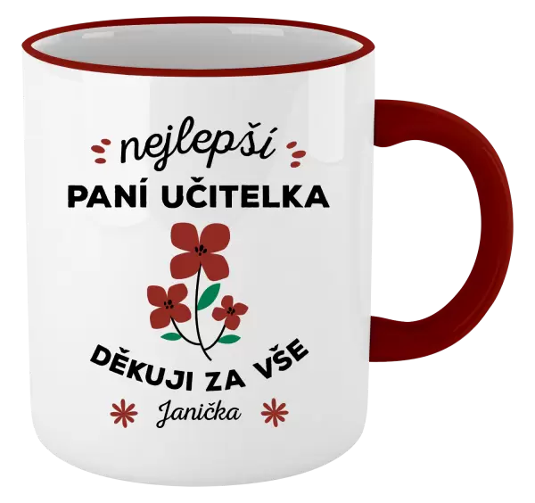 Hrnek Nejlepší paní učitelka - Jméno