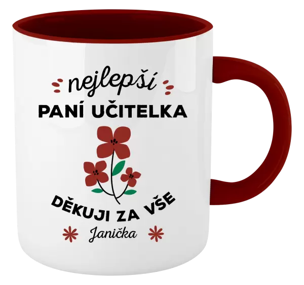 Hrnek Nejlepší paní učitelka - Jméno