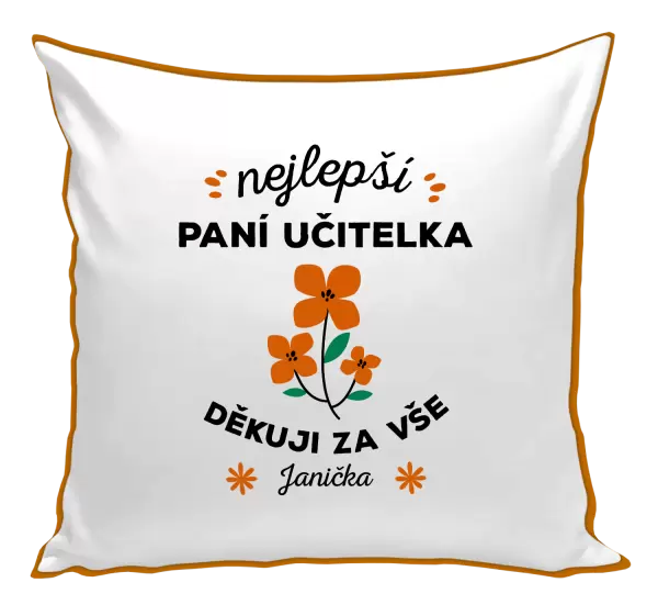 Polštář Nejlepší paní učitelka - Jméno