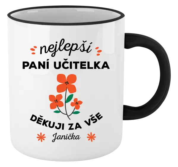 Hrnek Nejlepší paní učitelka - Jméno
