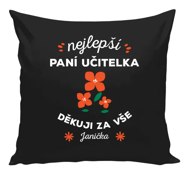 Polštář Nejlepší paní učitelka - Jméno