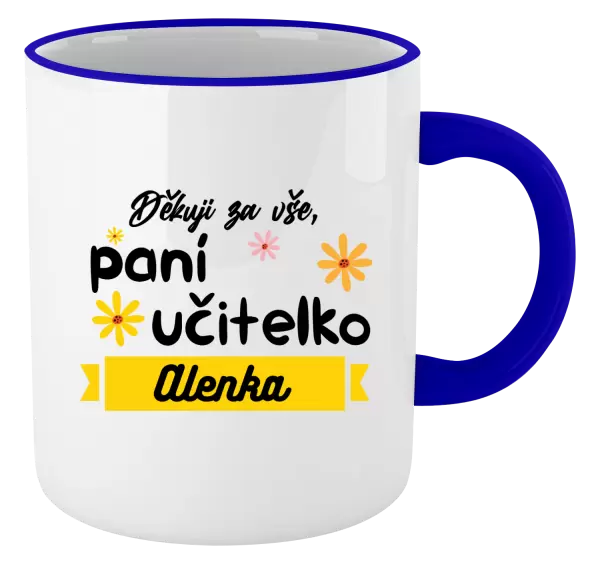 Hrnek Děkuji za vše paní učitelko