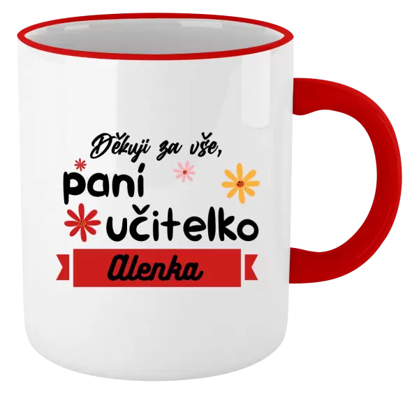 Hrnek Děkuji za vše paní učitelko