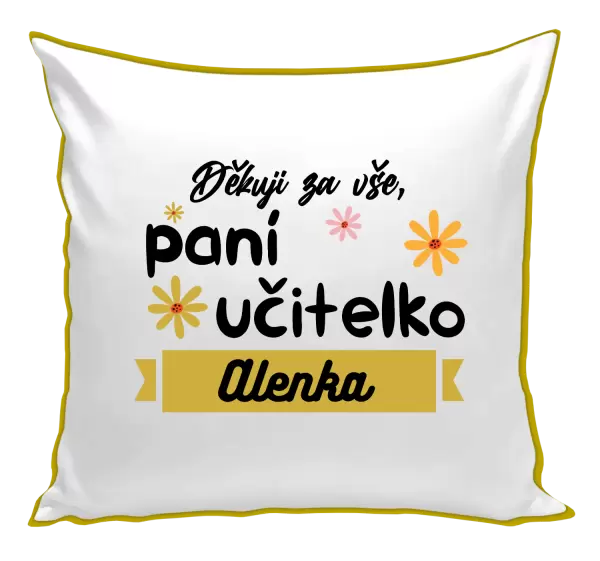 Polštář Děkuji za vše paní učitelko