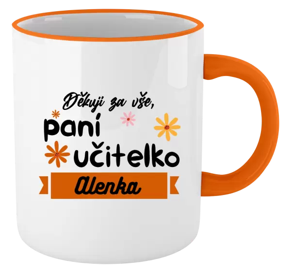 Hrnek Děkuji za vše paní učitelko